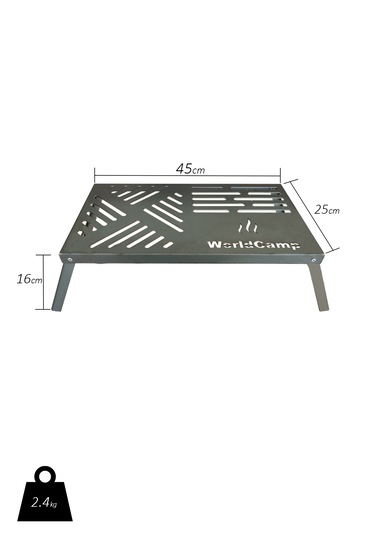 Katlanabilir Çelik Ateş Üstü Izgara Küçük Boy