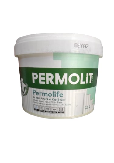 Permolit Su Bazlı Amerikan Panel Kapı Boyası Beyaz 2,5 Lt