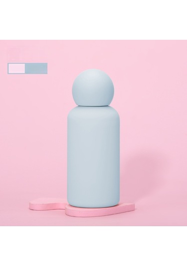 316 Paslanmaz Çelik Termos Bardak 350ml Yaratıcı Sevimli Çocuk Açık Hava Sporları Su Bardağı Beyaz