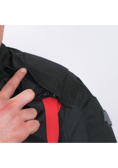 4riders Gama Ce Sertifikalı Korumalı Motosiklet Montu Kırmızı