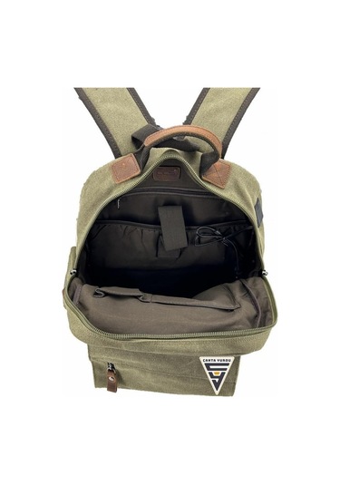 Ççs London 51565 Kanvas Sırt Çantası Haki