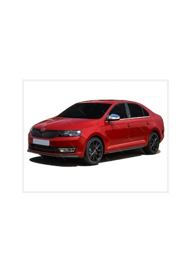 Skoda Rapid Krom Cam Çıtası 2012 üzeri 6 Parça Paslanmaz Çelik (Sedan)