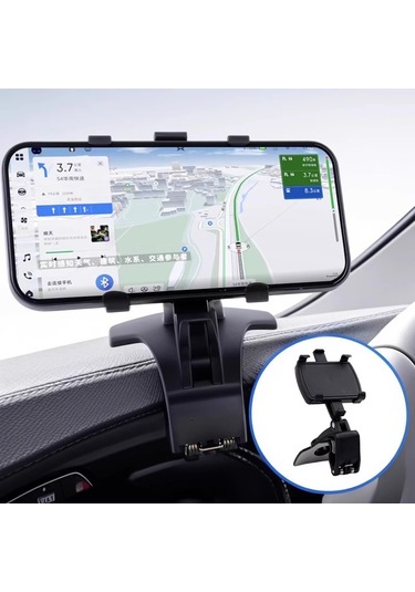 Snapbuy Telefon Araç Tutacağı - Konsol, Torpido Veya Aynaya Takılan, Çok Yönlü, Evrensel Sabitleyici. Siyah