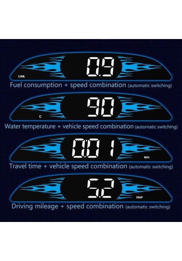 Pazly Araba İçin Yeni Obd Kilometre Head-up Display B2 Çok Fonksiyonlu K20441