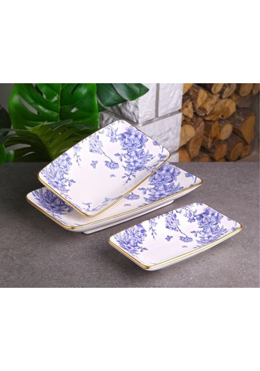 Eminhome Spring Time 3 Lü Kayık Tabak