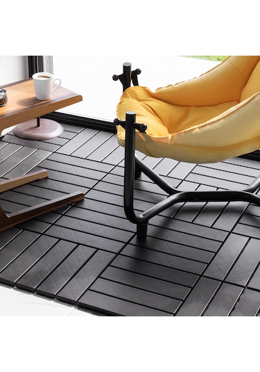 Porsima 1066 9lu Bahçe Balkon Teras Zemin Döşemesi Karosu Antrasi