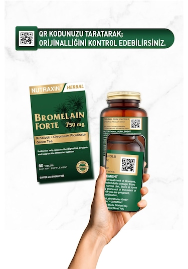 Nutraxin Bromelain Forte 60 Tablet 3 Adet