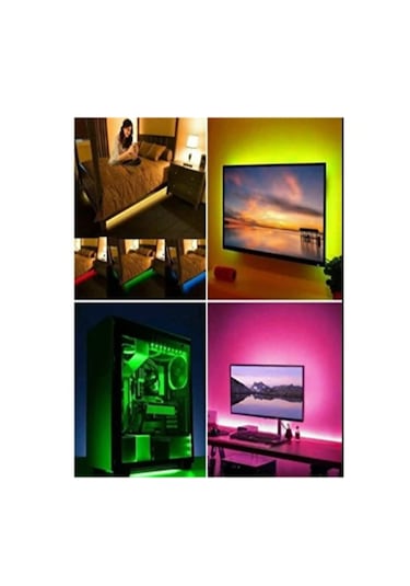 3 Metre Tv Arkası Led Bluetoothlu Sese Duyarlı Led Işık Tv-pc-oto