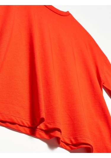 Kadın Kırmızı Basic T-shirt Kırmızı