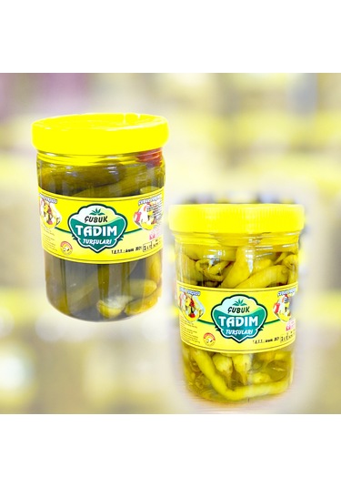Çubuk Tadım Turşuları Salatalık Turşusu 1 KG + Sivri Tatlı Biber Turşusu 1 KG