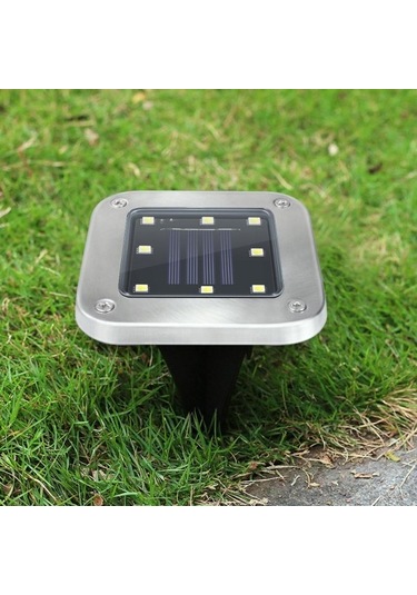 Solar 8 Led Bahçe Yeraltı Işıkları Beyaz