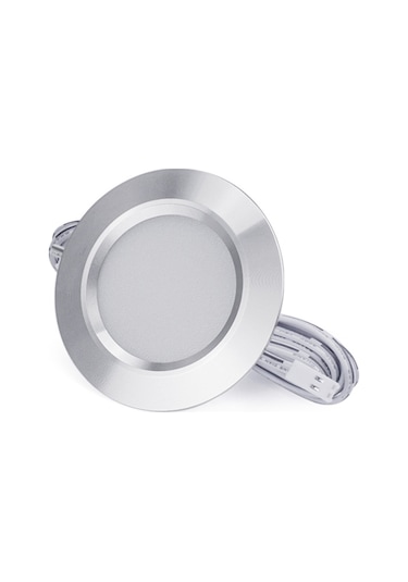 Symbee Gömülü Led Dolap Lambası 3w 3000k Isık 12 Adet Smd2835 Işık Demeti 120 Açılı Beyaz Alüminyum Kasa 55-60mm Delik Uyumlu Dolap/şifonyer/showcase Için Beyaz