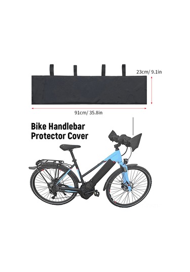 Samdoo Elektrikli Bisiklet Vites Koruması - Evrensel Kullanimlı Su Geçirmez, Toz Ve Yağmurdan Koruyucu, Oxford Kumaş, Hızlı Monte Eder, Kol Saati Ekranını Korur Siyah