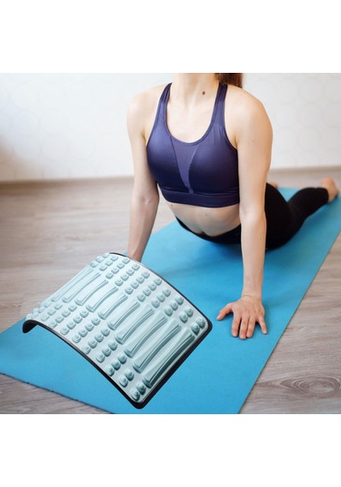 Homyl Sırt Gerdirici Ayarlanabilir Masaj Aleti Kas Eğitimi Yoga Mavi