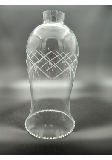 Lamba Camı.büyük,şeffaf Dekorlu E.14 Yuva :4.50cm-h:24.00cm Şeffaf