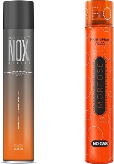 Morfose Nox Ultra Strong 400 ML + Morfose Nox Ultra Strong Hold Saç Spreyi 400 ML