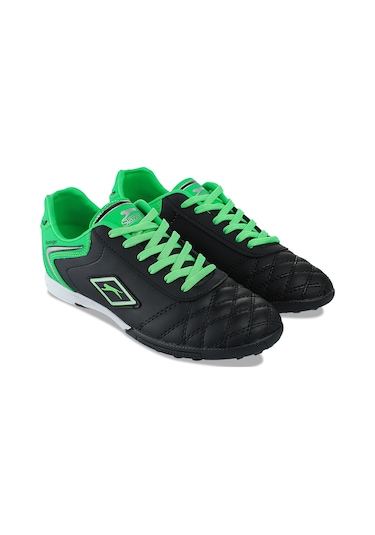 Slazenger HUGO HS Erkek Halı Saha Siyah / Yeşil Futbol Ayakkabısı