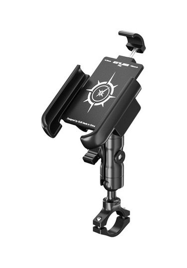 Joyhub Bisiklet Telefon Tutacağı 360 Derece Dönüşlü Alüminyum Siyah Yok Havalandırma