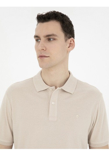 Pierre Cardin Erkek Taş Tişört Basic 50280754-vr049 Taş