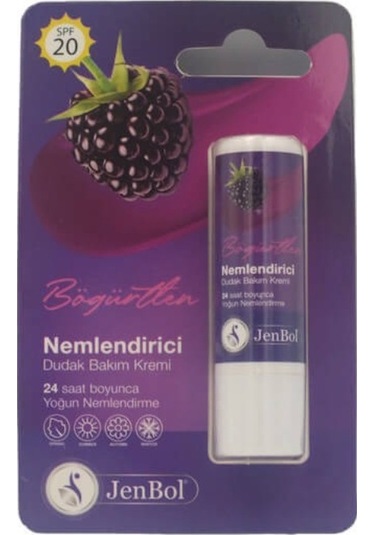 Jenbol Lip Balm Nemlendirici Dudak Bakım Kremi Böğürtlen Spf 20 5 Gr