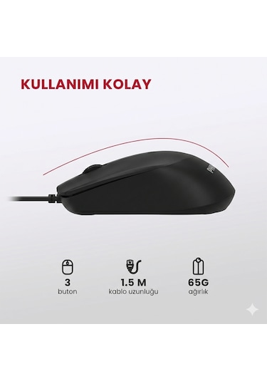 Philips SPT6234 Kablolu Türkçe Q Klavye ve Mouse Seti