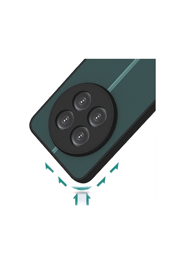 Goocamp Realme 12 Plus Kılıf Hux Kapak - Siyah Siyah