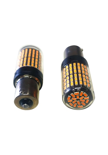 12v 93 144 Led - Tek Duy - Şeffaf Turuncu Ampul
