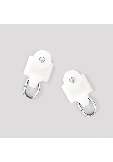 Tenfowee 20 Adet Beyaz Tavan Perde Rulman Seti - Pürüzsüz Kaydırma Fonksiyonu