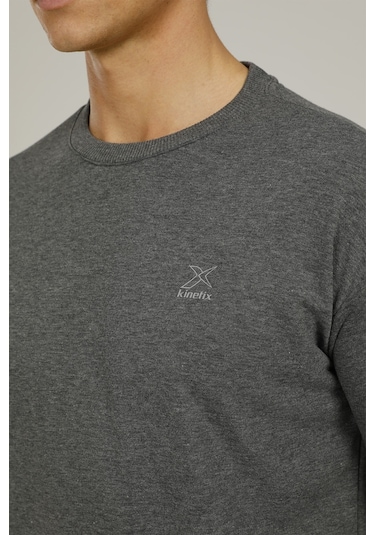 Kinetix Sn90 Basıc C-neck Sweatsh Gri Erkek Sweatshirt
