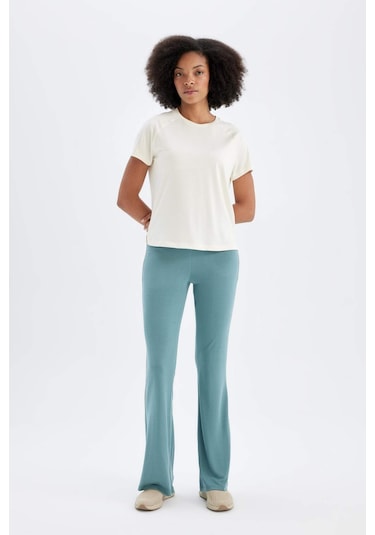 DeFactoFit Modal İspanyol Paça İnce Pantolon C0420AX24SMGN1223