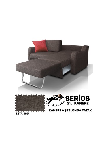 Serios Şezlonglu Yataklı Kanepe - Zeta 165