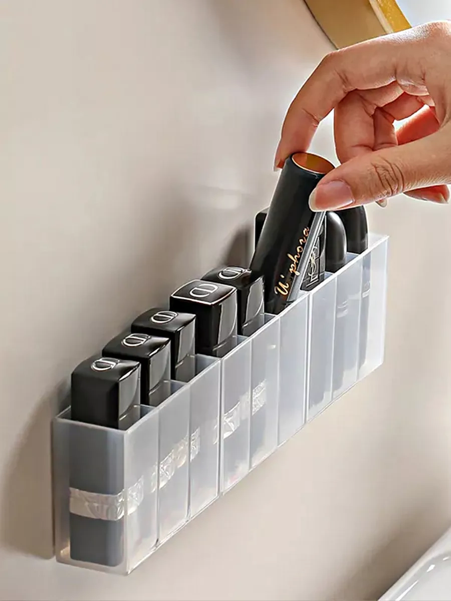 Greduha Yapışkanlı Duvara Monte Ruj Ve Küçük Eşya Düzenleyici 211272454 Şeffaf Kristal