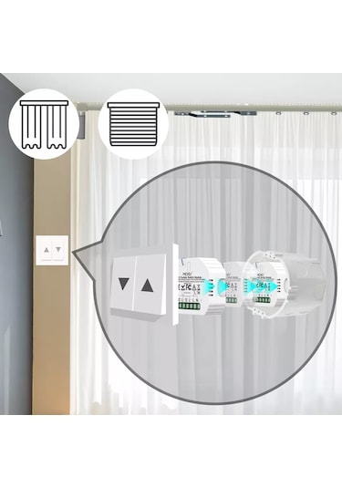 Tuya Destekli Akıllı Wifi +Rf Panjur Kepek Anahtarı