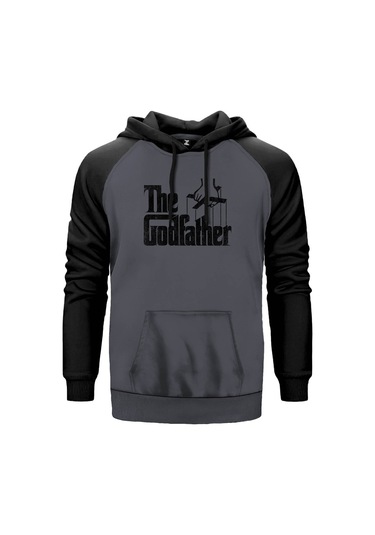 The Godfather Distorted Gri Reglan Kol Unisex Sweatshirt Hoodie Gri