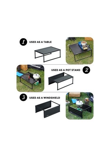 Samdoo Küçük Boy Taşınabilir Katlanabilir Masa - Çadır, Piknik, Ev Kullanıma Uygun - Alüminyum Malzeme - 15 Kg Yük Kapasitesi Çok Renkli