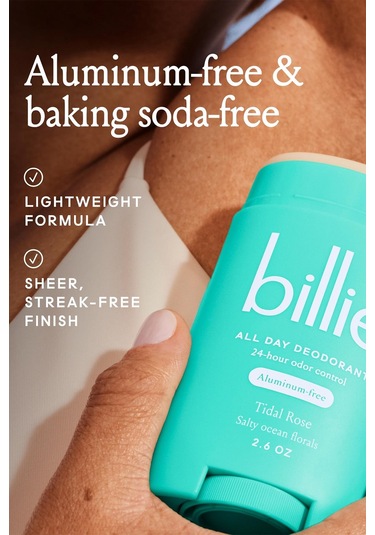 Billie Tidal Rose Alüminyumsuz Stick Deodorant 74gr