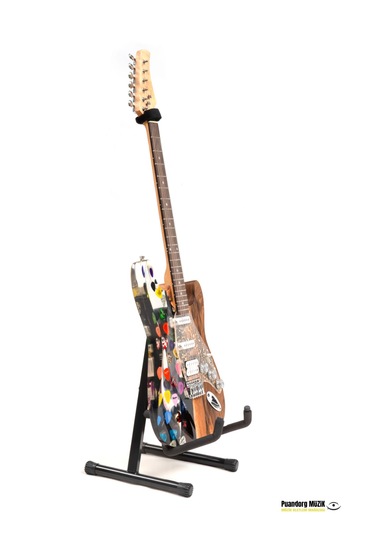 Elektro Gitar Custom Epoksi & Yıllanmış Ağaç Kişiye Özel Nordic Grey