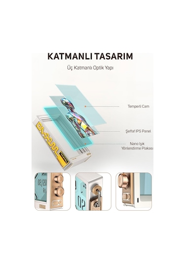 Divoom Times Frame 10.1 Akıllı Kişiselleştirilebilir Dijital Çerçeve, 64gb Beyaz
