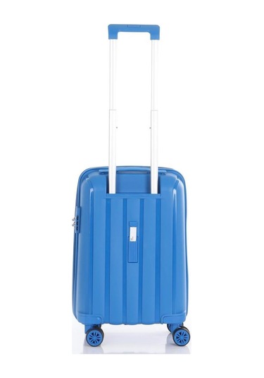 Mçs Bavul Orta Ve Kabin 2li Set Kırılmaz Silikon Valiz V305 Saksmavi Çok Renkli