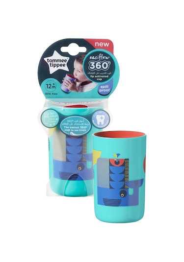 Tommee Tippee Kulpsuz Desenli 360 Derece Bardak Yeşil