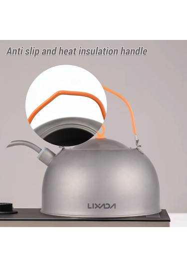 Lemestar 0.5l Titan Kettle Kahve Fıçı Açısı İle Hafif Taşınabilir, Yemek Grubu Silikon, Isı Dayanıklı, Kolay Temizlenir Gümüş