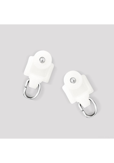 Geeroyoo Hoeflife Tavan Perde Makaraları, 20 Parça, Beyaz Renk, Kullanışlı Ve Dayanıklı