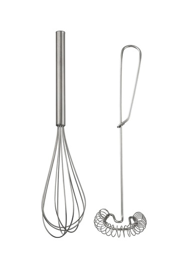 Idealısk Çırpıcı Paslanmaz Çelik Çırpıcı Set 2'li Gri