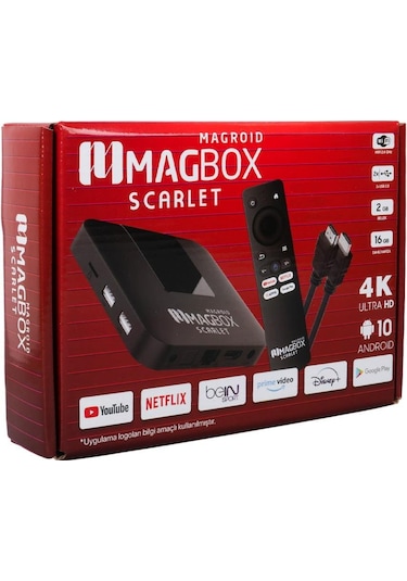 Magbox Magroid Scarlet 16 Gb Hdd 2 Gb Ram 2.4g H313 Cpu Android Tv Box