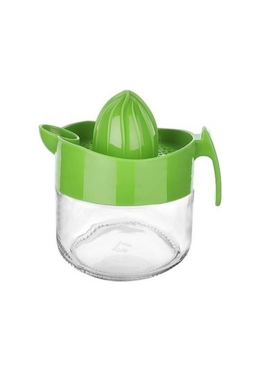 300ml Cam Hazneli Pratik Limon Narenciye Sıkacağı Kc-405 Açık Gri