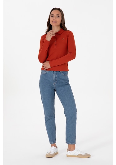U.s. Polo Assn. Kadın Kiremit Sweatshirt 50313593-vr031 Kiremit
