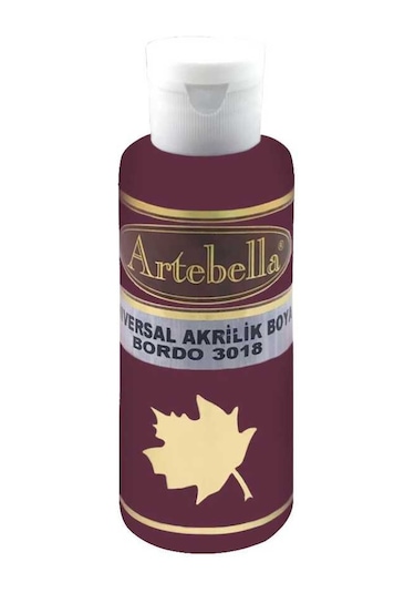 Bordo Akrilik Boya Artebella Bordo Akrilik Boya 3018 Bordo 130 Ml