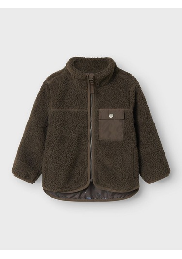 Name It Nmmmall Teddy Unisex Çocuk Ceket 13243892 Yeşil