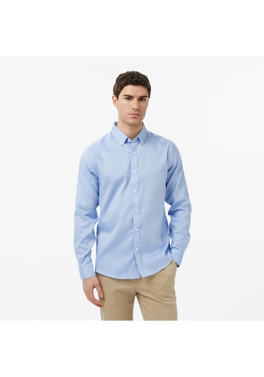 Nautica Erkek Mavi Slim Fit Gömlek Düz W65475t Mavi