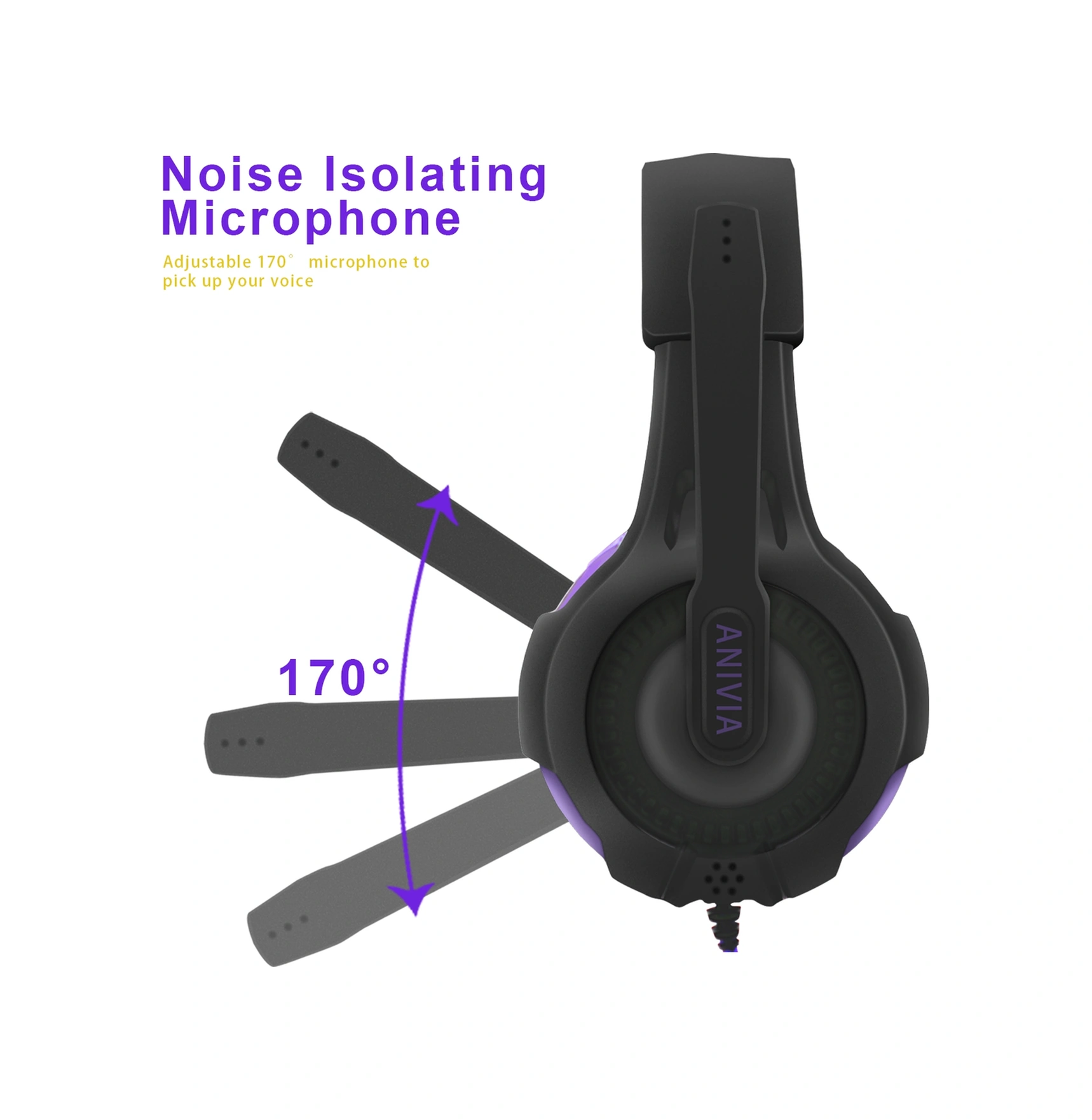 Sones Sades Ah-68 3,5 Mm Fişli Kablolu E-spor Oyun Kulaklığı, Geri Çekilebilir Mikrofon, Kablo Uzunluğu: 2 M